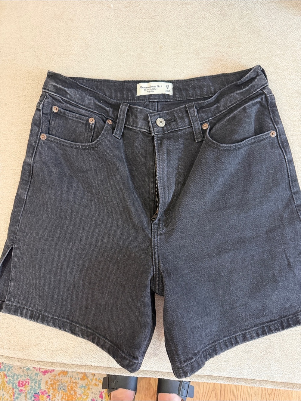 Abercrombie & Fitch High Rise 7” Dad Short